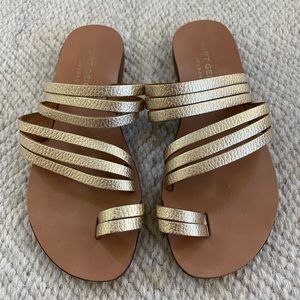 Kurt Geiger London Gold Sandals 6.5